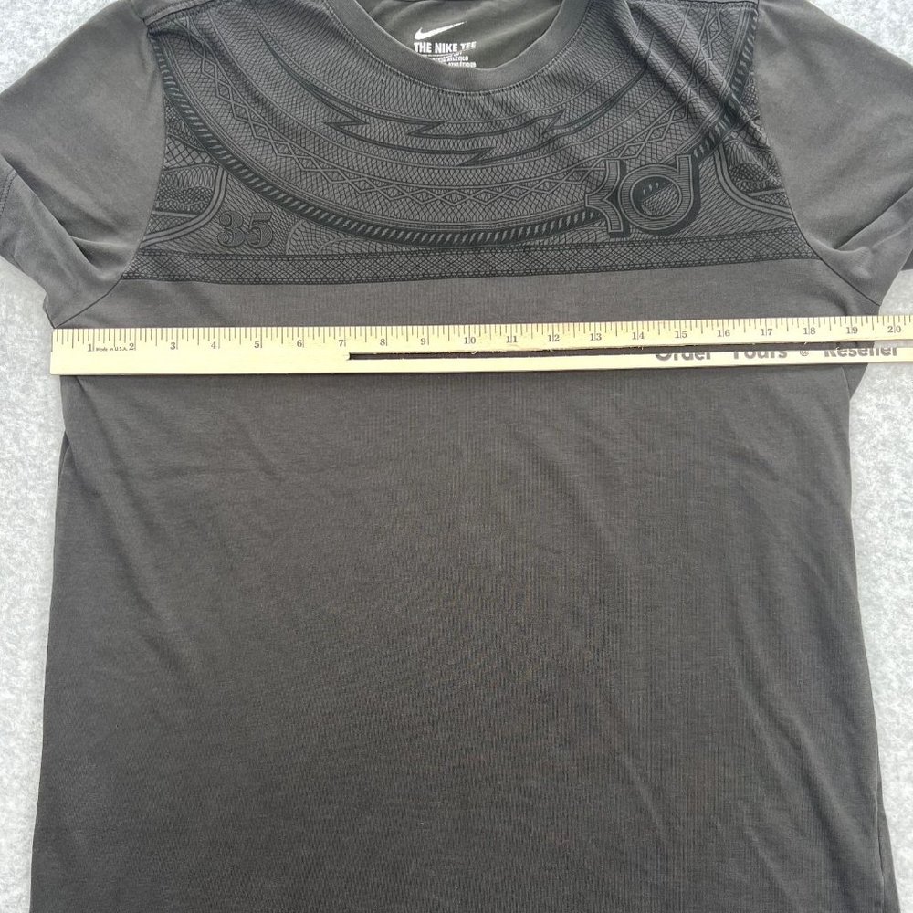 Nike Mens Tee Shirt Size Medium Kevin Durant KD Athletic‎ Fit Gray Short Sleeve - Picture 9 of 9